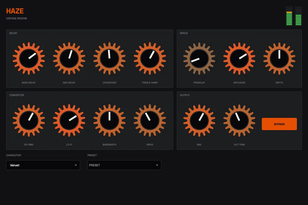 The HAZE plugin interface